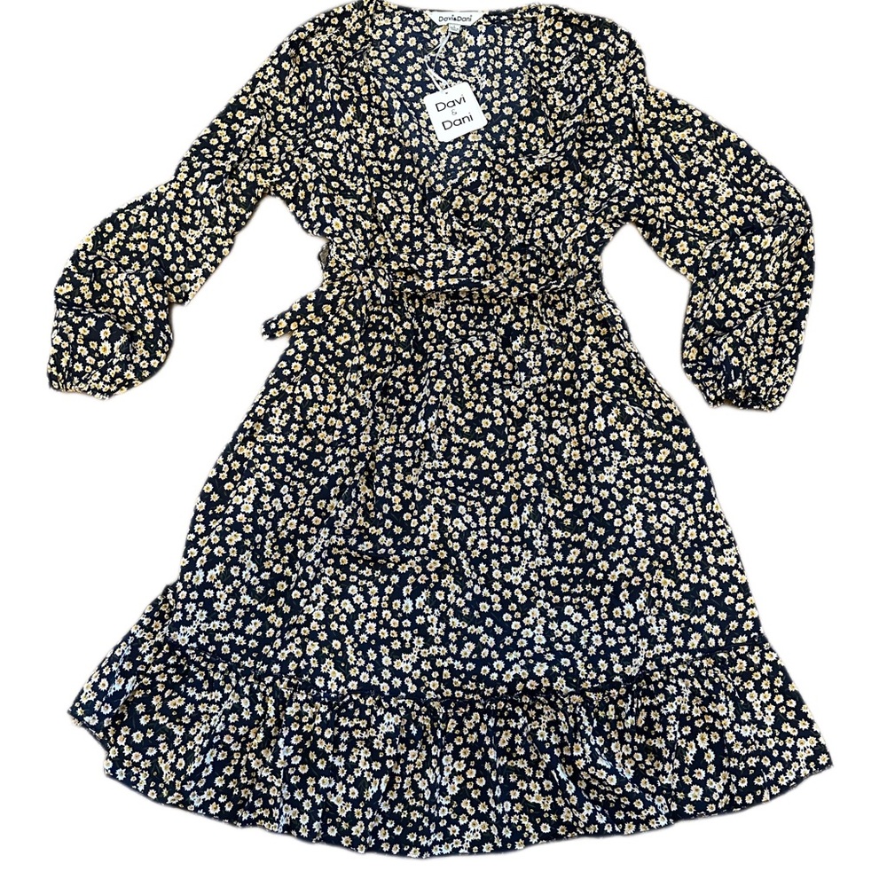NWT Oopsie Daisy Ruffle Babydoll Wrap Dress - Picture 1 of 1